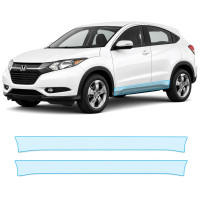 Антигравійна захисна бронеплівка за лекалами для Honda HR-V (US/глобальний) II 2015-2018 - нижня зона кузова пороги