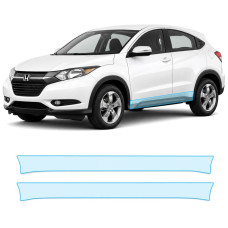 Антигравийная защитная бронепленка по лекалам для Honda HR-V (US/глобальний) II 2015-2018 - нижняя зона кузова пороги