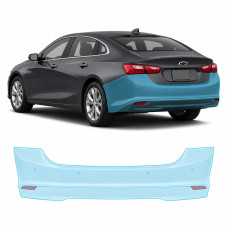 Антигравийная защитная бронепленка по лекалам для Chevrolet Malibu IX facelift 2019-2024 - задний бампер