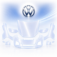 Антигравійна захисна бронеплівка за лекалами для Volkswagen Arteon I 2017-2020 - передня частина авто (капот бампер крила))
