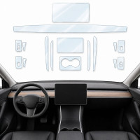 Набір Плівок захисних для салону Tesla Model Y 2021-2024 TPU (Кансолі Дисплея Ручок) 10 шт