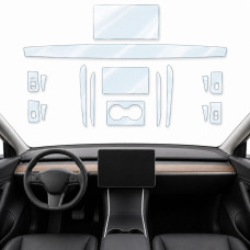 Набір Плівок захисних для салону Tesla Model Y 2021-2024 TPU (Кансолі Дисплея Ручок) 10 шт