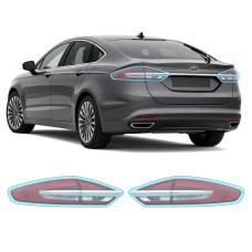 Антигравийная защитная бронепленка по лекалам для Ford Mondeo V facelift 2019-2022 - задние фонари стопы
