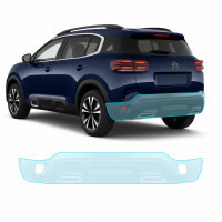 Антигравійна захисна бронеплівка за лекалами для Citroen C5 Aircross I facelift 2022-2024 - задній бампер