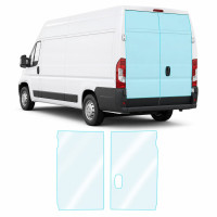 Антигравійна захисна бронеплівка за лекалами для Fiat Ducato III 2006- зона кришки багажника