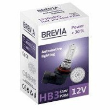 Автолампа галогенная Brevia + 30% / HB3 / 65W / 12V / 1 шт (12103PC)