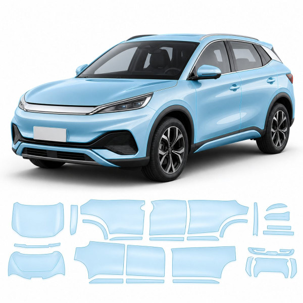 Антигравійна захисна бронеплівка за лекалами для BYD Atto 3 (Yuan Plus) I 2022-2024 - повний кузов