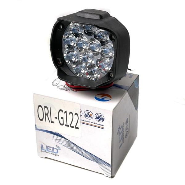 Додаткова LED фара 12W (1W*12) 12-85V 60x75x60 мм Далекий 1 шт