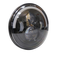 Фара LED ВАЗ 2101 2121 ГАЗ УАЗ иномарки мото 7 дюймов 80W с ДХО и поворотником (Завод)