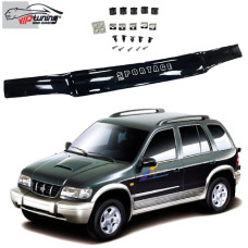 Дефлектор капоту мухобійка для Kia Sportage 1994-2003 Євро Кріплення (Vip Tuning) KA06