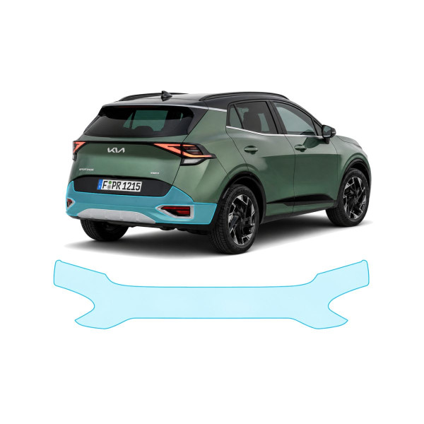 Антигравийная защитная бронепленка по лекалам для Kia Sportage NQ5 2021-2024 - задний бампер