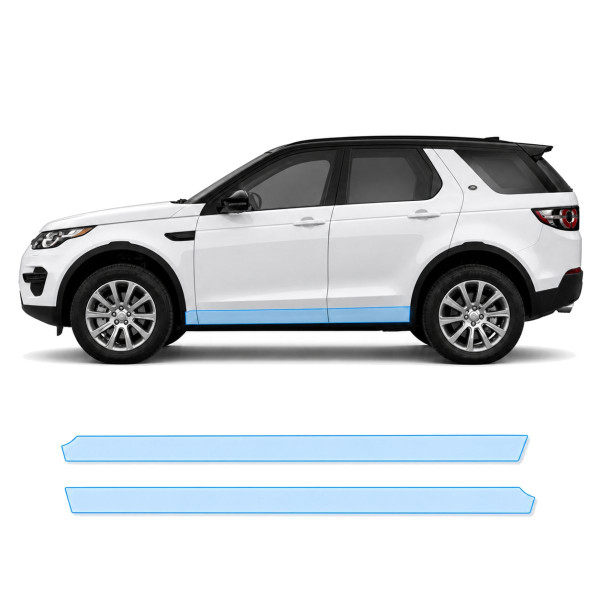 Антигравійна захисна бронеплівка за лекалами для Land Rover Discovery Sport L550 2014-2019 - нижня зона кузова пороги