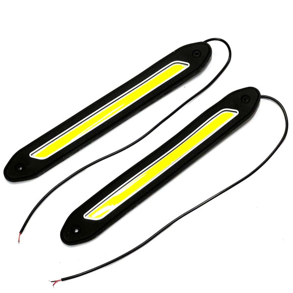 LED Денні ходові вогні ДХО 12V 26 см гумовий корпус гнучкі 2 шт (NTS06)