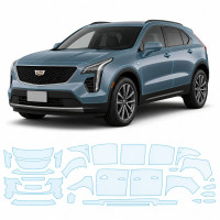 Антигравийная защитная бронепленка по лекалам для Cadillac XT4 I 2019-2023 - полный кузов