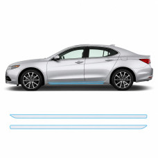 Антигравийная защитная бронепленка по лекалам для Acura TLX I 2015-2017 - нижняя зона кузова пороги