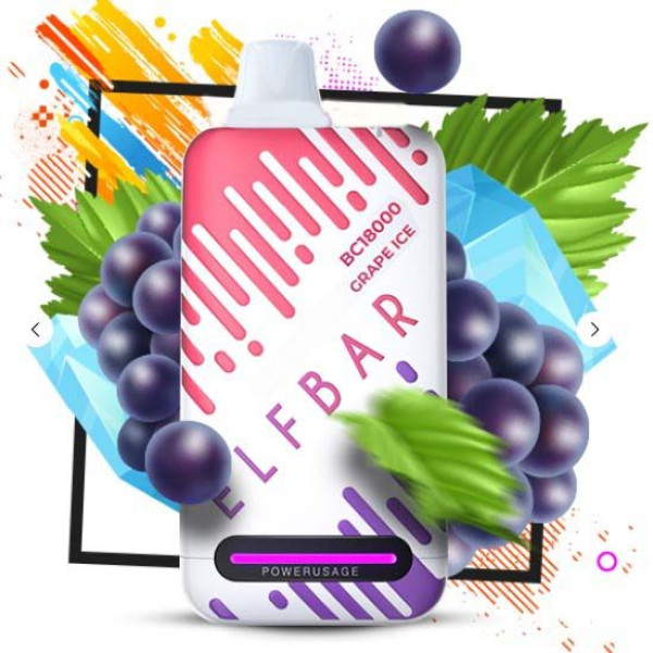 Elf Bar BC 18000 25ml Grape Ice (Виноград Лід) Два режима