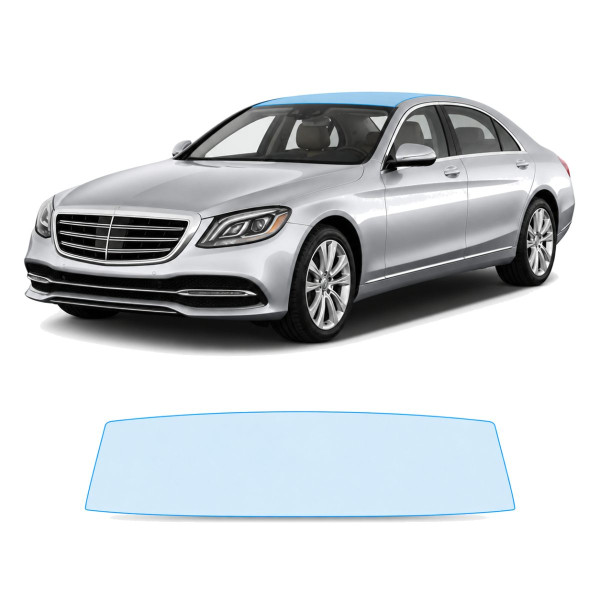 Антигравійна захисна бронеплівка за лекалами для Mercedes-Benz S-Class W222 facelift 2017-2020 - зона даху