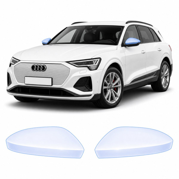 Антигравийная защитная бронепленка по лекалам для Audi Q8 e-tron GE facelift 2023-2025 - зеркала