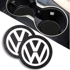 Антискользящий коврик В Подстаканник Volkswagen ⌀7 см 2 шт