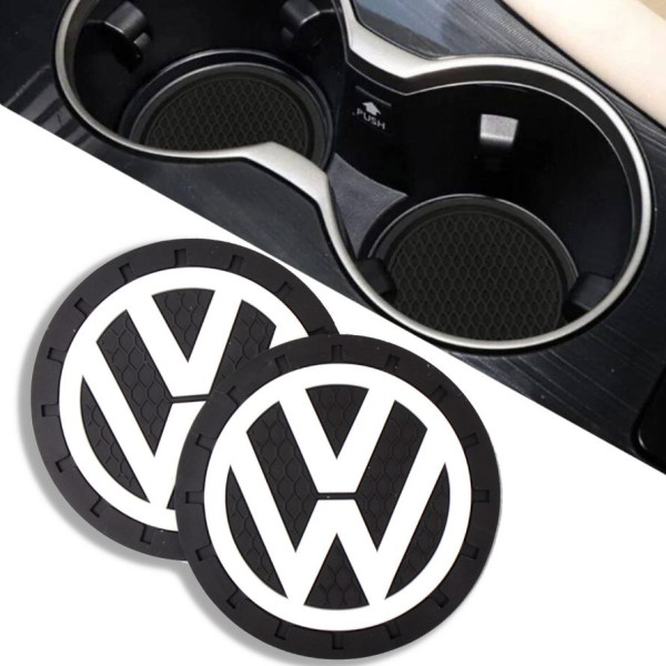 Антискользящий коврик В Подстаканник Volkswagen ⌀7 см 2 шт