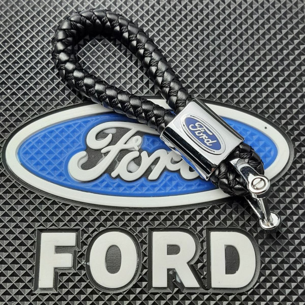 Стильный кожаный Брелок с логотипом Ford