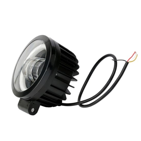 Світлодіодна додаткова LED фара 90х60 mm / Лінза з ДХО / 30W / 10Wх3 / 10-30V / 3500LM / 1 шт