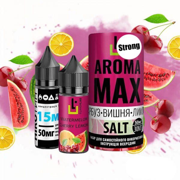 Рідина Самозаміс Flavorlab Aroma MAX  30мл 50мг Watermelon Cherry Lemon Кавун Вишня Лимон 