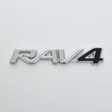 Емблема напис RAV4 4 чорний скотч 163 x 32 мм
