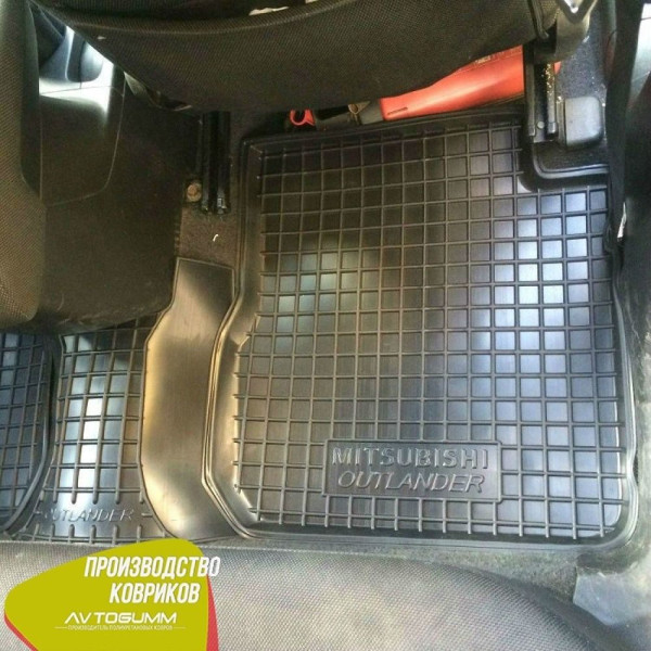 Автомобільні килимки в салон Mitsubishi Outlander 2003-2007 (АКПП) (Avto-Gumm)