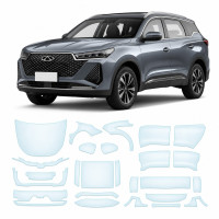 Антигравийная защитная бронепленка по лекалам для Chery Tiggo 7 Pro I facelift 2023- полный кузов
