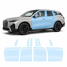 Антигравийная защитная бронепленка по лекалам для BMW iX I20 2021- зоны дверей и стойки окон