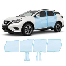 Антигравійна захисна бронеплівка за лекалами для Nissan Murano Z52 facelift 2019-2024 - зони дверей і стійки вікон