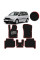 Килимки в салон EVA для Volkswagen Touran I / II 2003-2015 (Металевий підп'ятник) Чорні-Червоний кант 5 шт