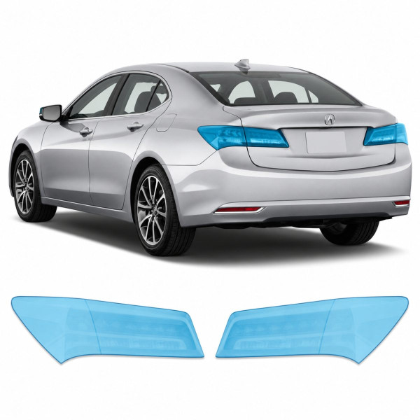 Антигравийная защитная бронепленка по лекалам для Acura TLX I 2015-2017 - задние фонари стопы