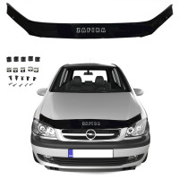 Дефлектор капота мухобойка Olel Zafira A 1999-2005 Евро крепление Voron Glass