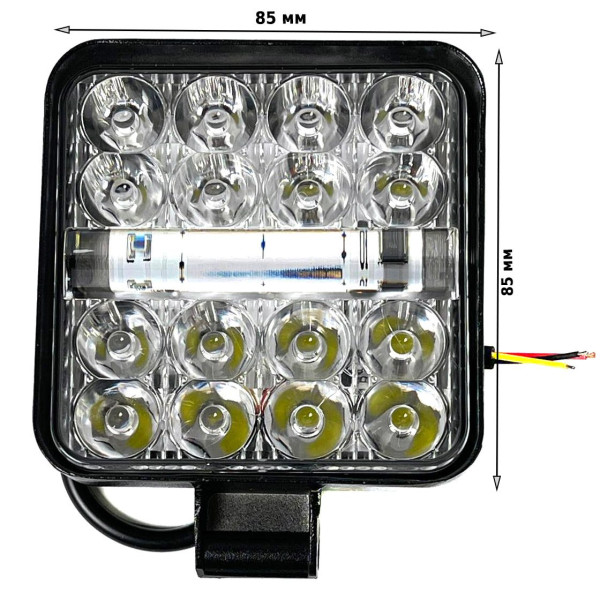 Фара LED Далеке Світло та Стробоскоп 12-24V 6-32W Червоно-Синій 1 шт (MINIZY-F-BS-WR)