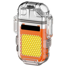LED Ліхтар Запальничка Flas Hlight USB Type-C Червоний