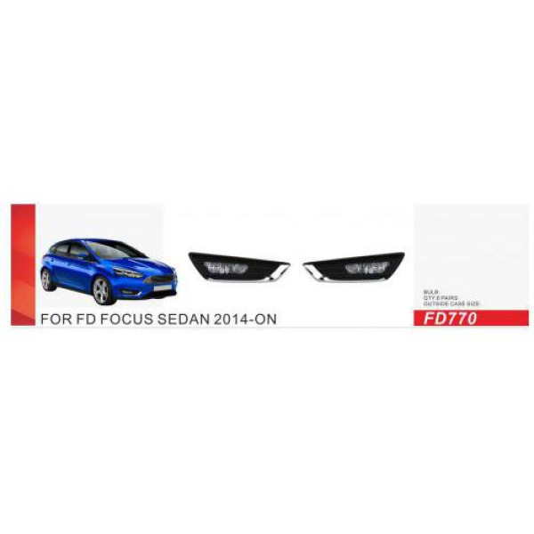 Противотуманные фары для Ford Focus III 2014-2018 H8 12V 35W (FD-770)
