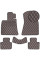 Коврики в салон для Lexus IS 250 2013- Экокожа с подпятником Коричневые 5 шт (Rombus)