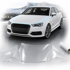 Антигравійна захисна бронеплівка за лекалами для Audi A3 8V 2012-2020 - капот і передні крила