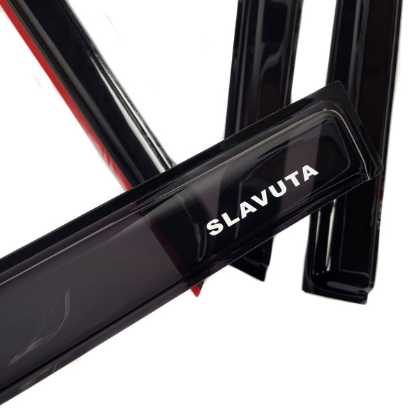 Дефлектори вікон вітровики для ЗАЗ Славута 3М скотч Voron Glass