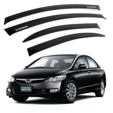 Дефлектори вікон вітровіки для Honda Civic 4D 2006-2011 3M Скотч Voron Glass