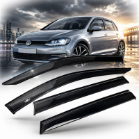 Дефлектори вікон вітровики HIC для Volkswagen Golf VII 2013-2019 хечбек (VW48)