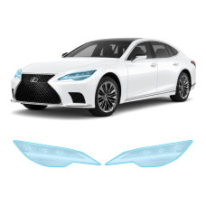 Антигравийная защитная бронепленка по лекалам для Lexus LS XF50 facelift 2021- оптика (фары и ПТФ)