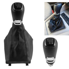 Ручка КПП з пильником у зборі Модельна для Skoda Octavia A7 2014-2021 Екошкіра (6 Швидкостей) №35