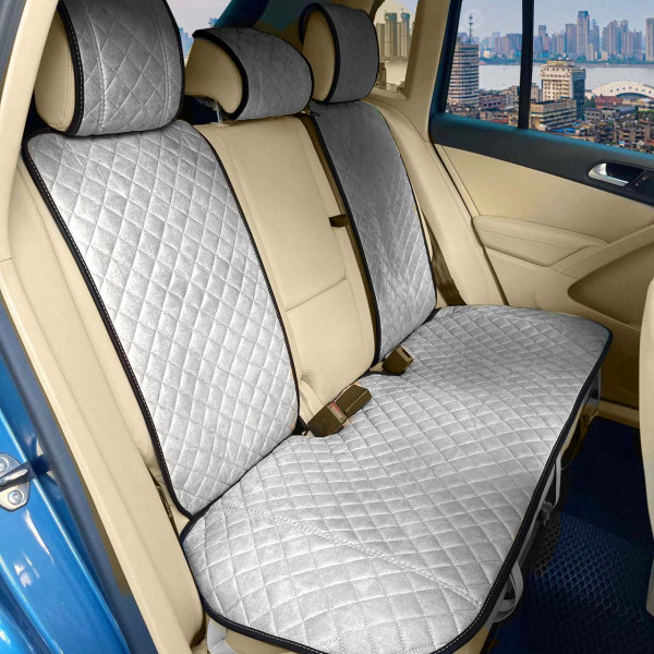 Накидки для сидений Алькантара Verona Premium L Комплект Серые (Оригинал)