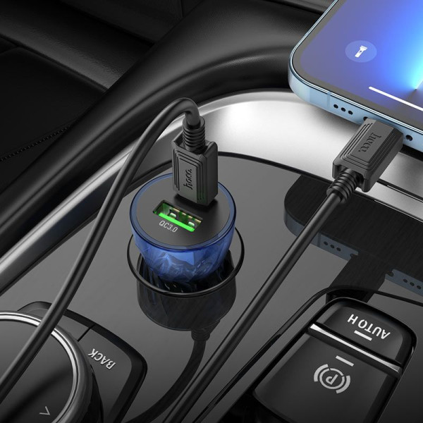 Автомобильное зарядное устройство Z47A PD30W + QC3.0 набор с кабелем USB (Оригинал)