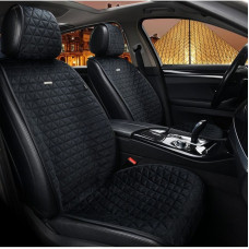 Накидки для передніх сидінь Алькантара Elegant Milano Чорний 2 шт (700 313)