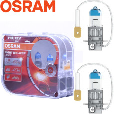 Автолампа галогенна Osram Night Breaker Laser +130% 12V H3 55W 2 шт (64151 NBL +130)