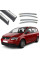 Дефлектори вікон вітровики Benke для Volkswagen Touran II 2003-2015 Хром Молдинг З Нержавіючої Сталі 3D